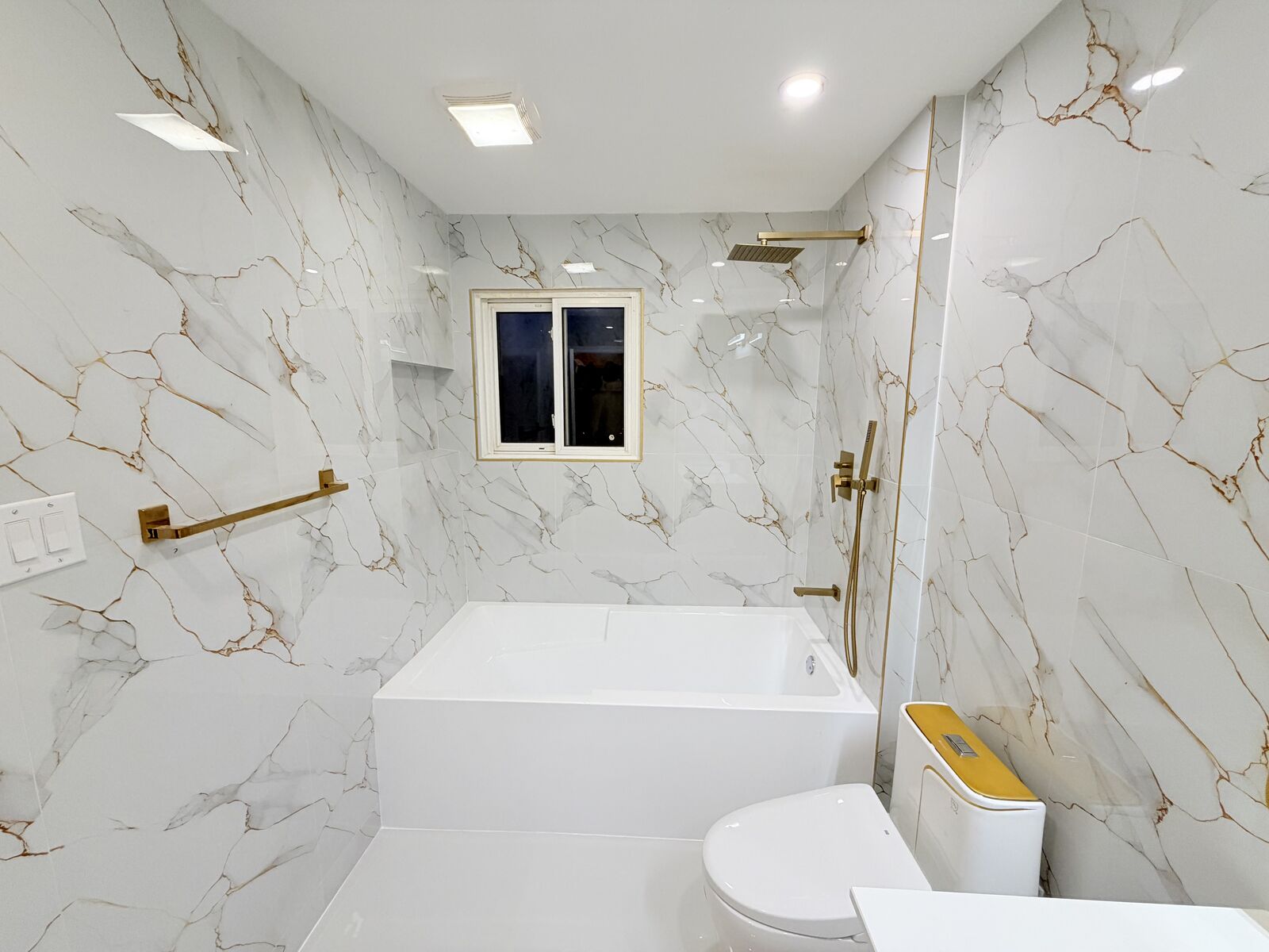 Marble Tub & Shower Surround